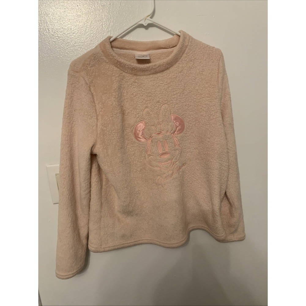 Disney 100 Women’s Pink Plush  Minnie Mouse Sleep Top Size M 8/10